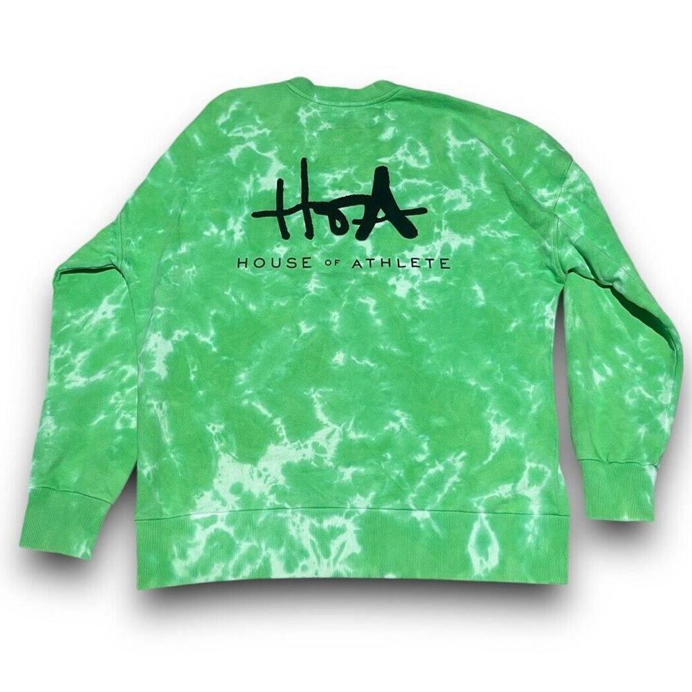 House‎ Of Athlete Neon Green Sweater Size L Large Great Condition